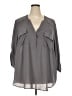 Torrid Gray 3/4 Sleeve Blouse Size 4X Plus (4) - photo 1