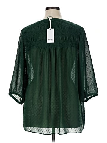 Rose + Olive 3/4 Sleeve Blouse (view 2)