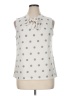 Talbots Outlet Polka Dots Ivory Sleeveless Blouse Size 1X - photo 1