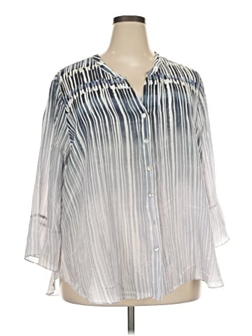 Nic + Zoe 3/4 Sleeve Silk Top (view 1)