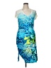 Cache Tropical Blue Cocktail Dress Size XL - photo 1