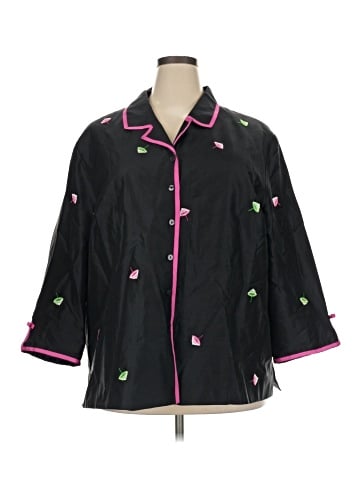 Silkland 3/4 Sleeve Button-Down Shirt (view 1)