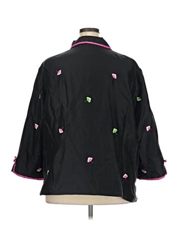 Silkland 3/4 Sleeve Button-Down Shirt (view 2)