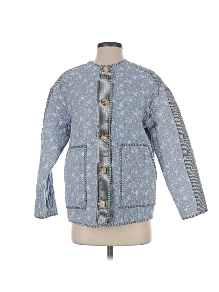 Pre-owned Avec Les Filles Jacket In Blue