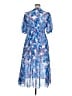Assorted Brands 100% Polyester Print Blue Casual Dress Size XL - photo 2