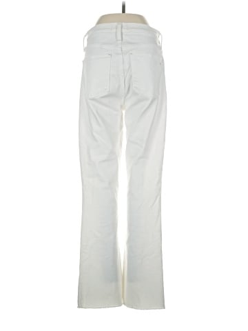 Madewell Tall Cali Demi-Boot Jeans in Pure White: Raw-Hem Edition (view 2)