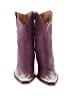 Free People 100% Leather Purple Ankle Boots Size EU 37 1/2 - photo 2