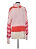 French Connection Color Block Pink Pullover Sweater Size S - photo 1
