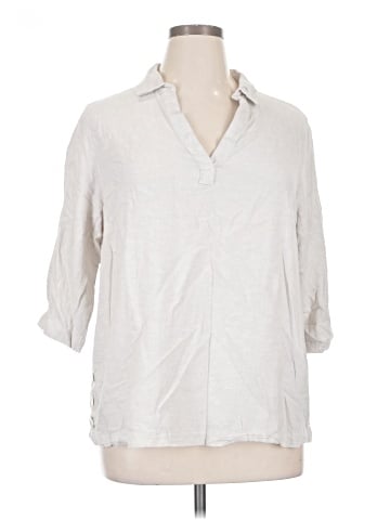Tahari 3/4 Sleeve Button-Down Shirt (view 1)
