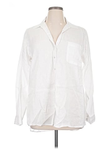 Sigrid Olsen Long Sleeve Button-Down Shirt (view 1)