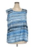 Kasper Blue Sleeveless T-Shirt Size 3X - photo 1