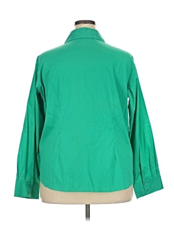 Jennifer & Grace 3/4 Sleeve Button-Down Shirt (view 2)