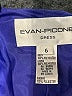 Evan Picone 100% Polyester Blue Cocktail Dress Size 6 - photo 7