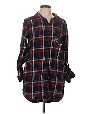 Forever 21 3/4 Sleeve Button-Down Shirt (view 1)