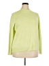 Appleseeds 100% Acrylic Solid Green Turtleneck Sweater Size 2X - photo 1