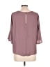 Lush 100% Polyester Burgundy 3/4 Sleeve Top Size L - photo 2