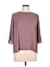 Lush 100% Polyester Burgundy 3/4 Sleeve Top Size L - photo 1