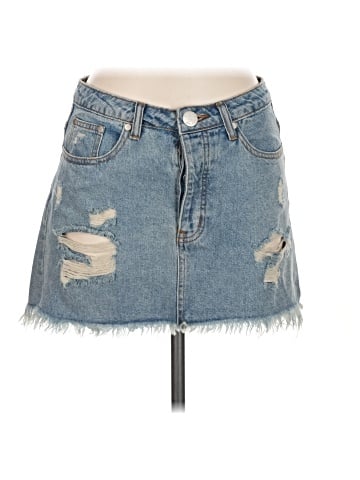 Signature 8 Denim Skirt (view 1)