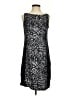 Ann Taylor Animal Print Black Cocktail Dress Size 2 - photo 1