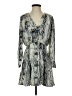 Zara Basic Print Gray Casual Dress Size S - photo 1