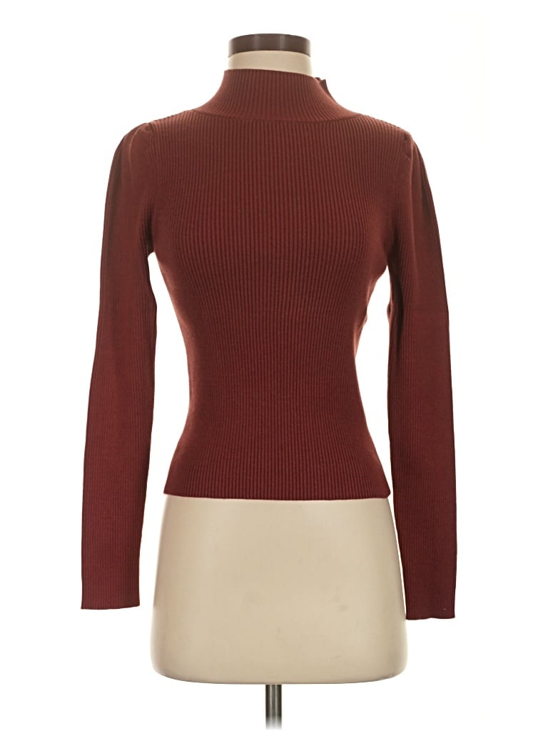 Pre-owned Lulus Turtleneck Sweater In Brown