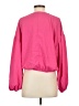Shoedazzle 100% Polyester Pink Long Sleeve Blouse Size S - photo 2
