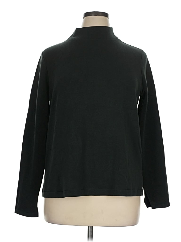 Pre-owned Spanx Turtleneck Sweater In Green