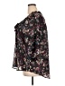 Eyeshadow 100% Polyester Floral Black 3/4 Sleeve Blouse Size 2X - photo 5