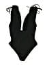 ASOS Solid Black One Piece Swimsuit Size 8 - photo 2