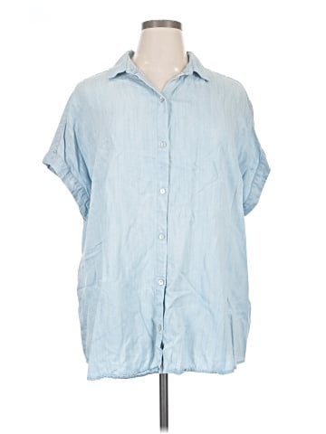 Soft Surroundings Short Sleeve Button-Down Shirt (view 1)