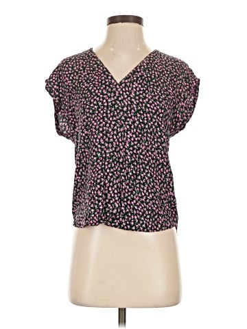 Rebecca Taylor Short Sleeve Silk Top (view 1)