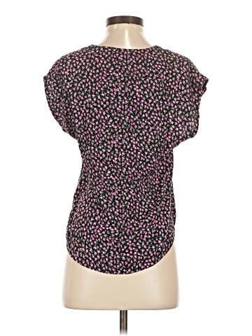Rebecca Taylor Short Sleeve Silk Top (view 2)