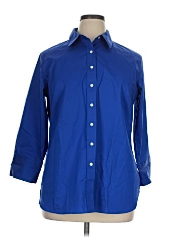 Lands' End Long Sleeve Button-Down Shirt (view 1)