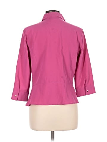 Kathy Che 3/4 Sleeve Button-Down Shirt (view 2)