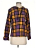 L.L.Bean 100% Cotton Plaid Purple Cardigan Size S - photo 1