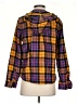 L.L.Bean 100% Cotton Plaid Purple Cardigan Size S - photo 2