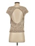 Zara Tan Short Sleeve Top Size S - photo 2