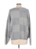 Olivaceous Checkered-gingham Gray Pullover Sweater Size L - photo 2