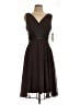 Connected Apparel 100% Polyester Brown Cocktail Dress Size 10 Petite - photo 1
