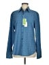 Nordstrom Rack Print Blue Long Sleeve Button-Down Shirt Size M - photo 1