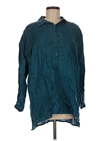 Eileen Fisher 3/4 Sleeve Button-Down Shirt (view 1)