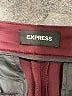 Express Solid Burgundy Active Pants Size 6 - photo 7