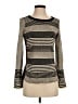 Moth Stripes Gold Pullover Sweater Size S - photo 1