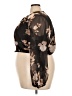 Parker 100% Polyester Floral Tan Black 3/4 Sleeve Blouse Size XXL - photo 5