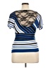 Iz Byer Blue Short Sleeve Top Size XL - photo 2