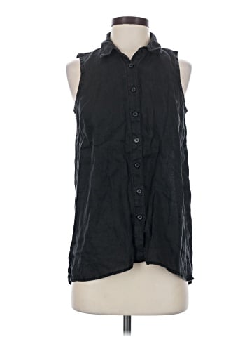 Garnet Hill Sleeveless Button-Down Shirt (view 1)