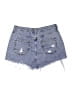 Forever 21 Hearts Blue Denim Shorts Size 30 waist - photo 2