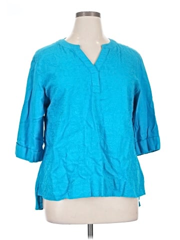 Ali Miles 3/4 Sleeve Blouse (view 1)