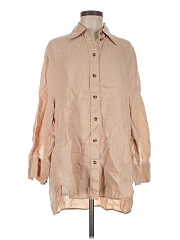 Cos 3/4 Sleeve Button-Down Shirt (view 1)