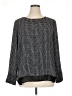 The Limited 100% Polyester Houndstooth Black Long Sleeve Blouse Size XL - photo 1